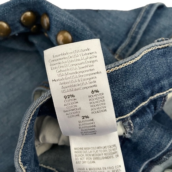 MOTHER Denim The Insider Crop Step Fray 32 Rough Stud - Picture 8 of 11